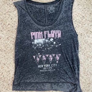 Chaser Pink Floyd Burnout long tank tunic